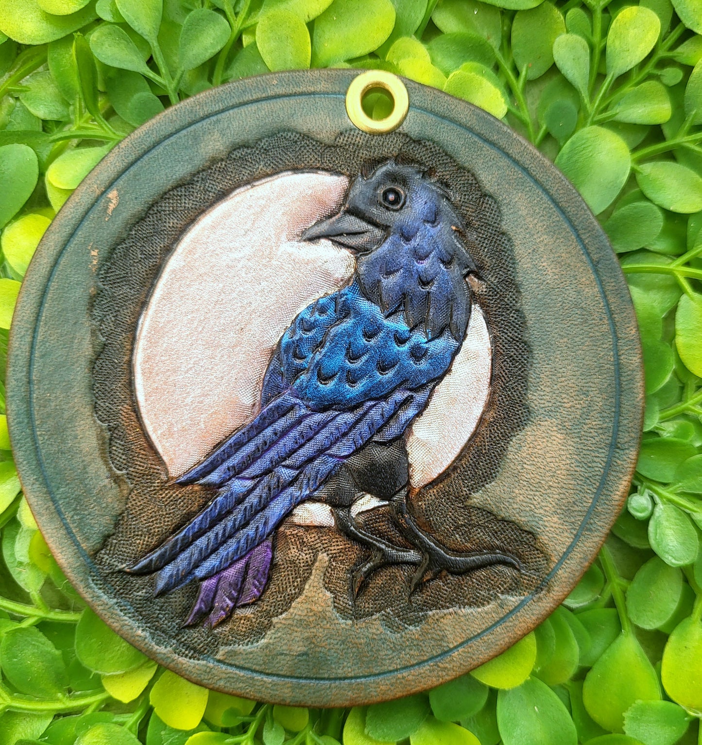 Halloween Leather Art Rounds