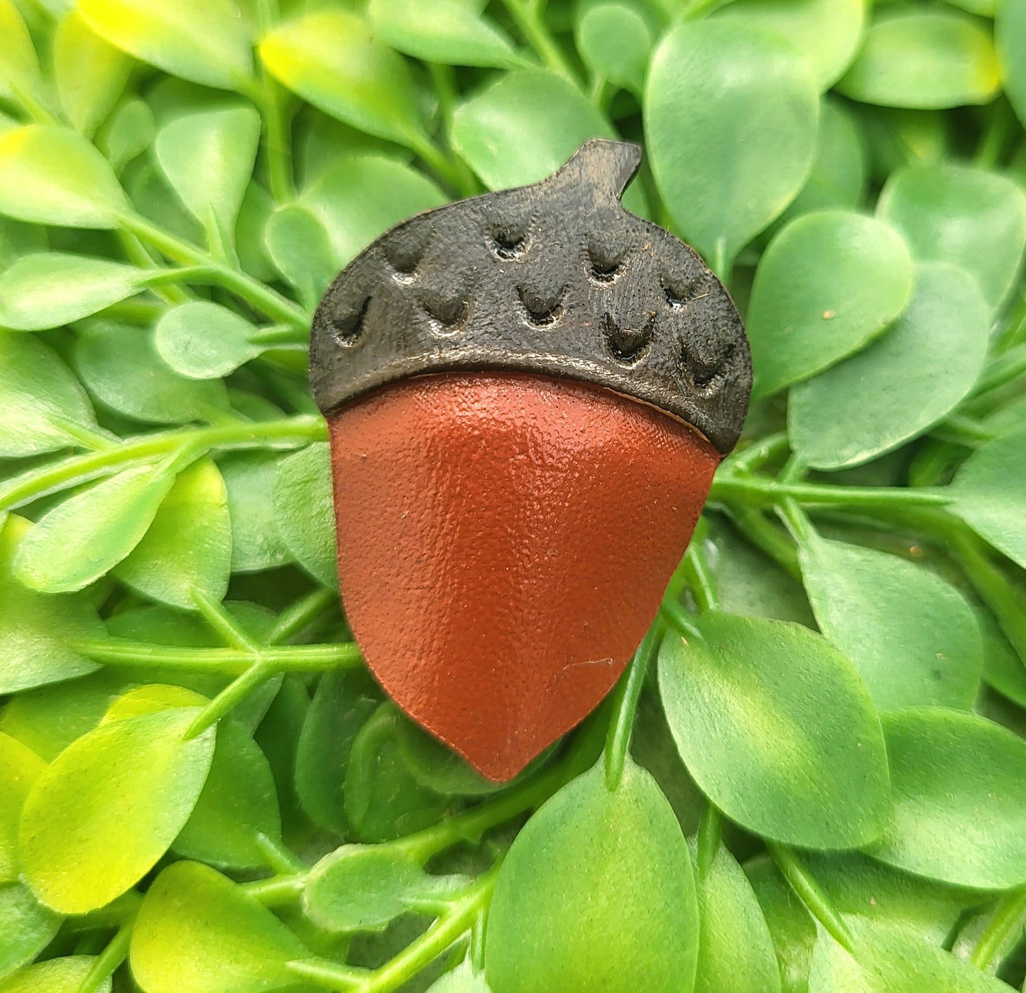 Acorn Leather Pin