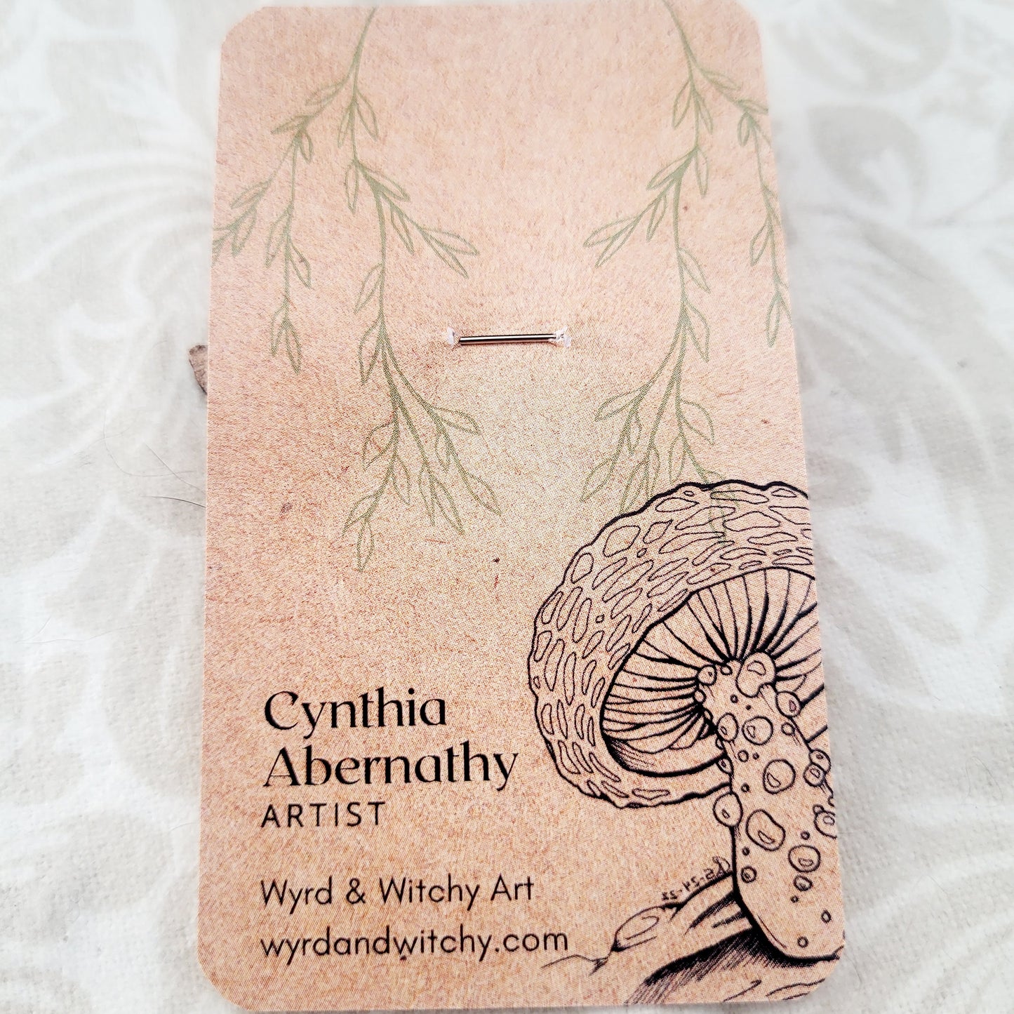 Cranberries and Flowers Leather Pin - November 2025 Limited Edition