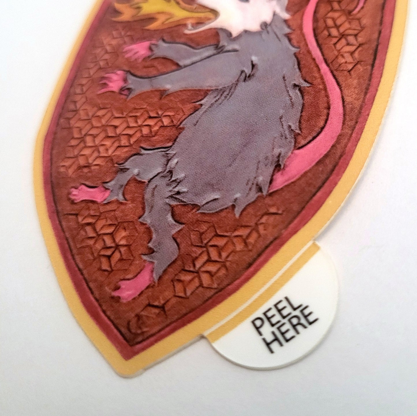 Fire-Breathing Oppossum Vinyl Art Sticker