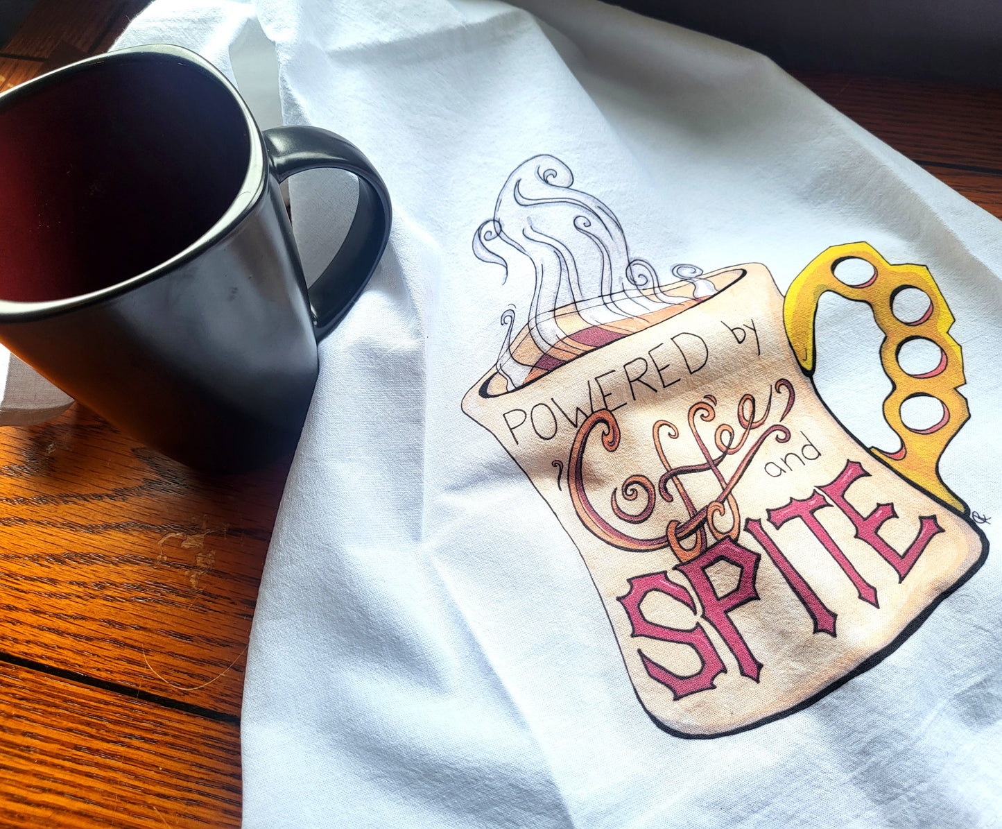 Coffee and Spite Tea Towel