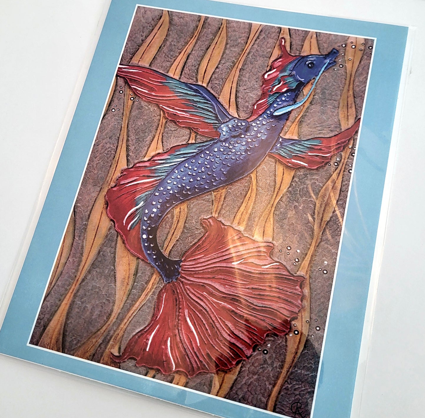 "Dragon of the Shallows" Nature Fantasy Art Reproduction