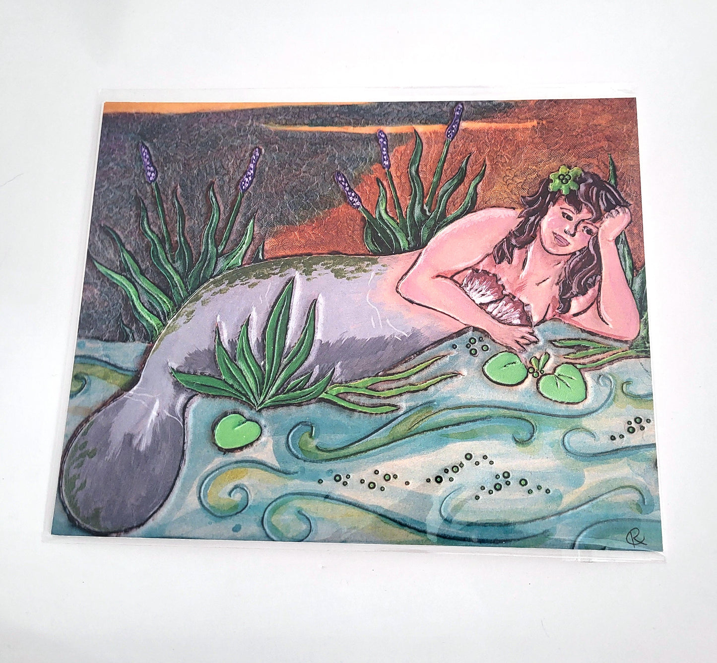 Mer-Manatee Art Reproduction