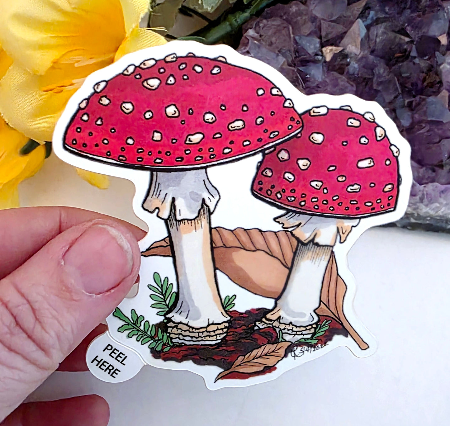 Fly Amanita Mushroom Vinyl Sticker