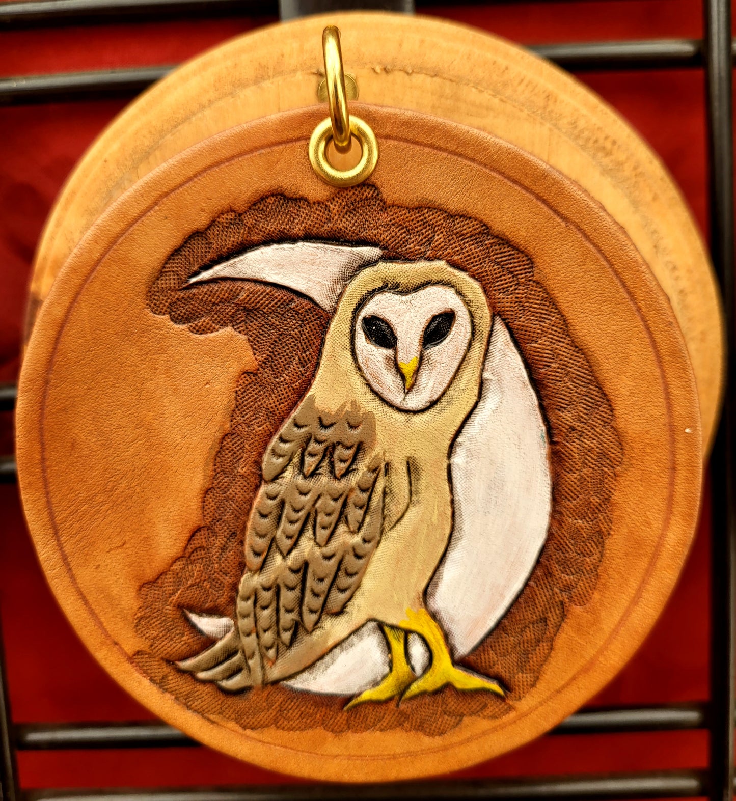 Halloween Leather Art Rounds