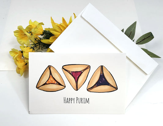 Purim Hamentashen Greeting Card