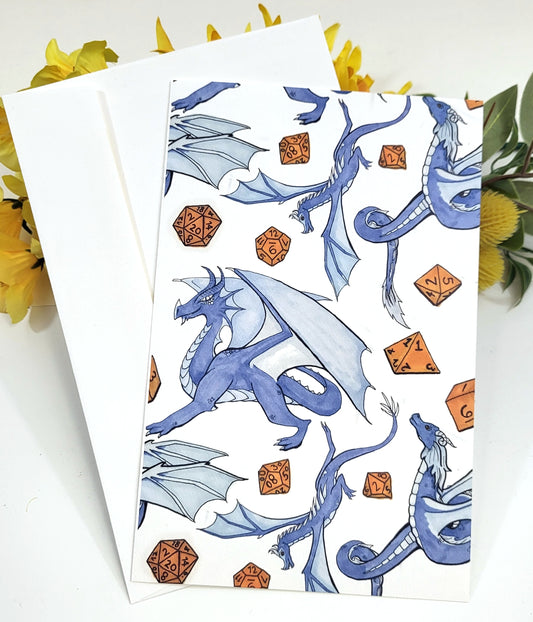 Dragons and Dice Greeting Card