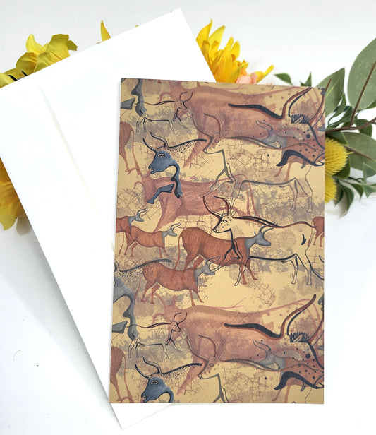 Cave Painting Greeting Card