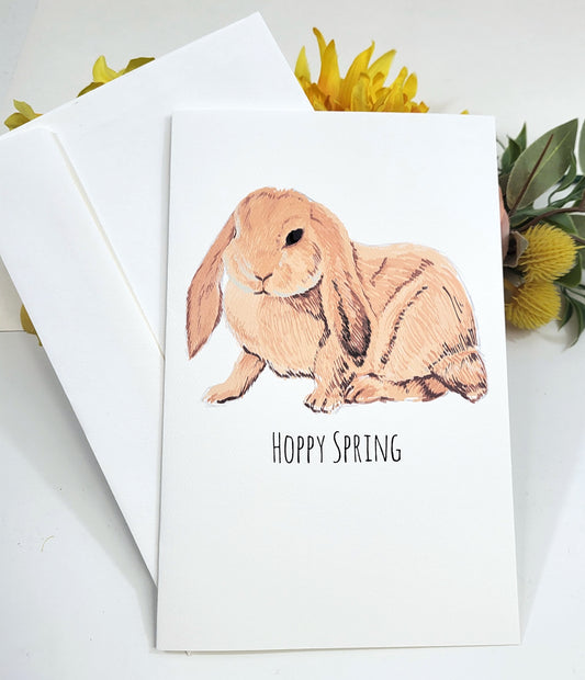 Hoppy Spring Greeting Card