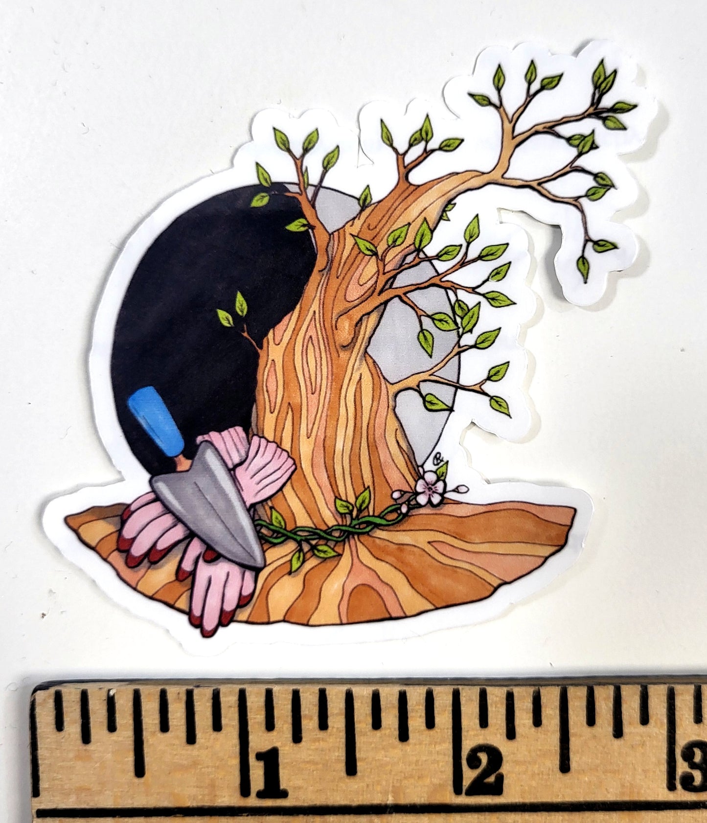 Arbor Day Witch Hat Vinyl Sticker
