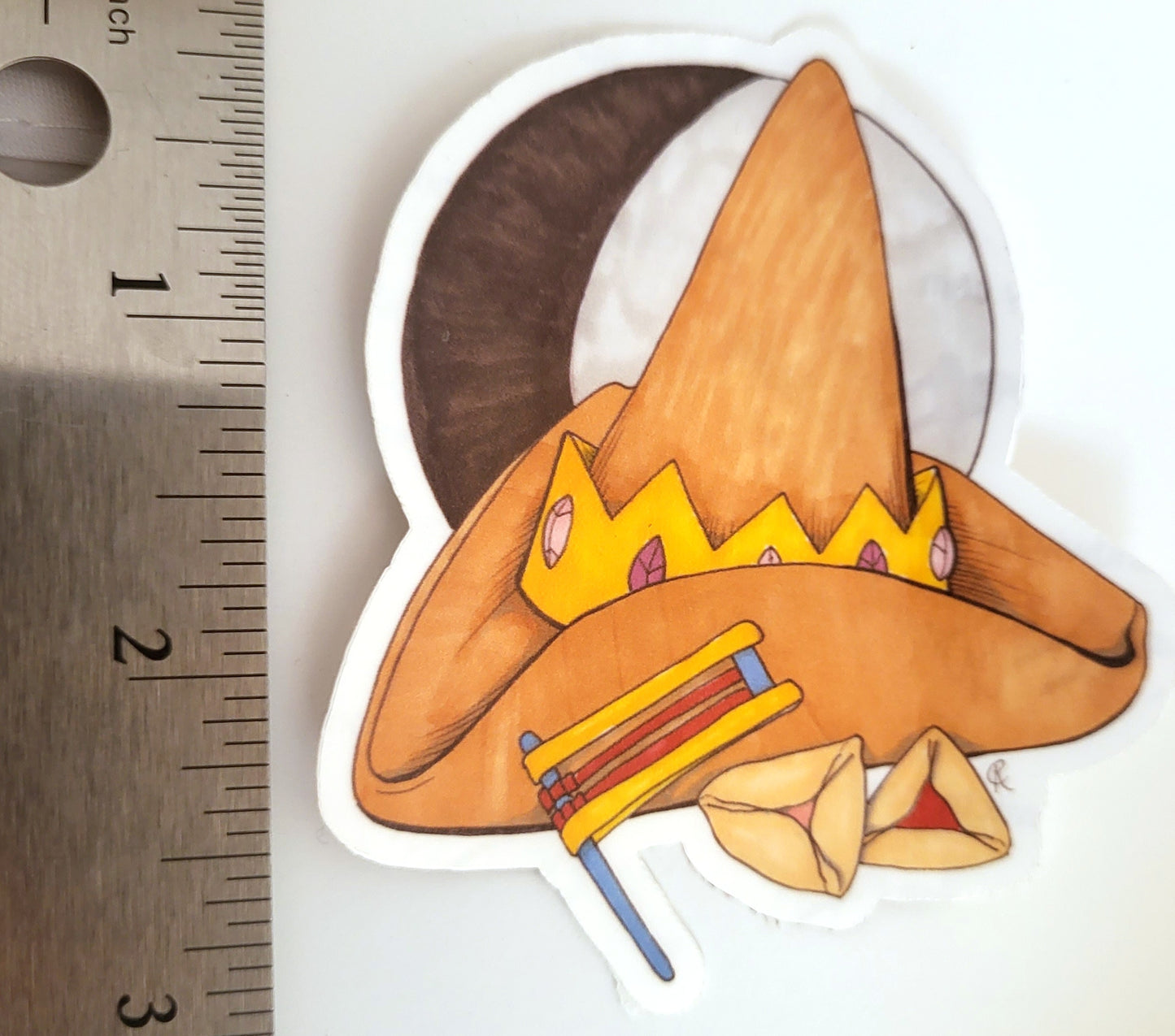 Purim Witch Hat Vinyl Sticker
