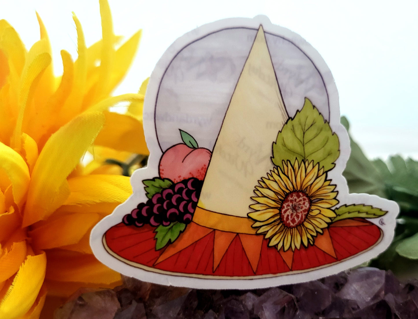 Midsummer Witch Hat Vinyl Sticker