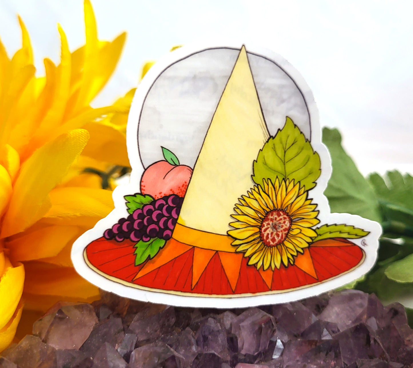 Midsummer Witch Hat Vinyl Sticker