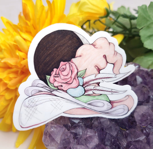 Easter Witch Hat Vinyl Sticker