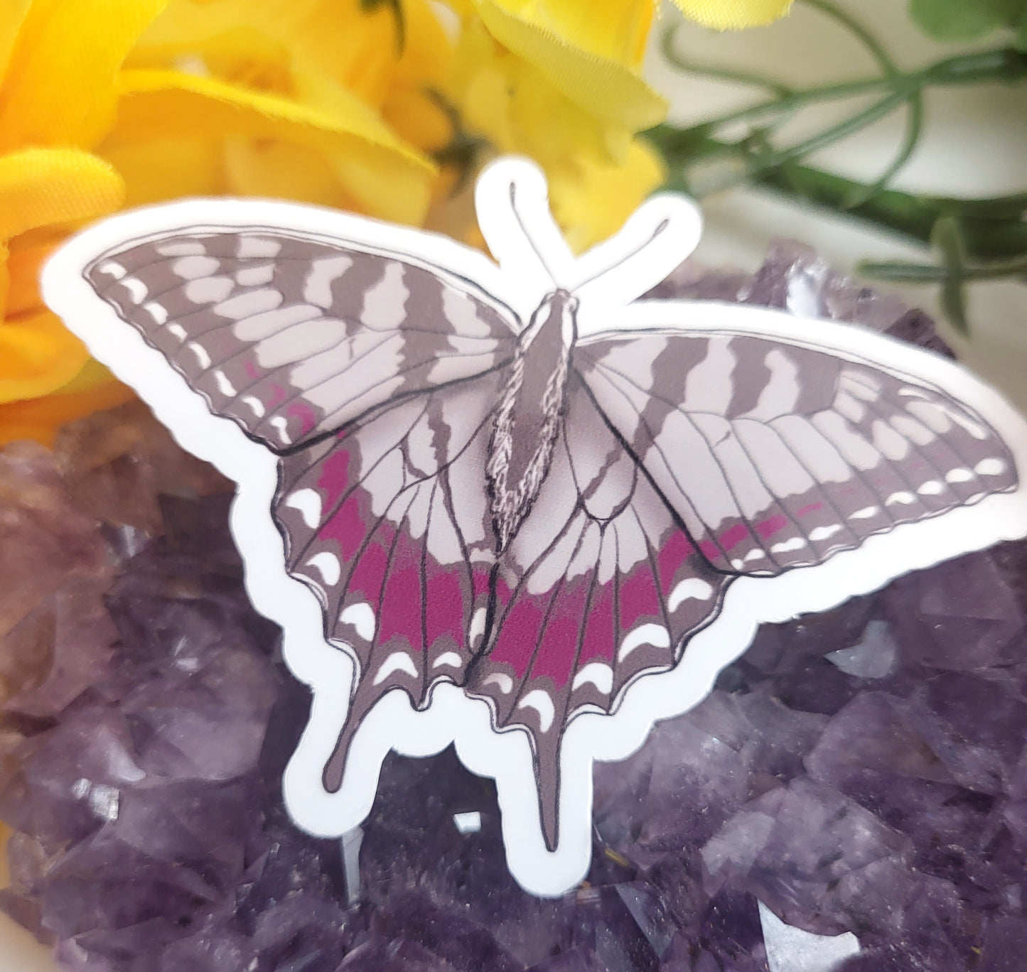 Pride Flag Butterfly Vinyl Stickers