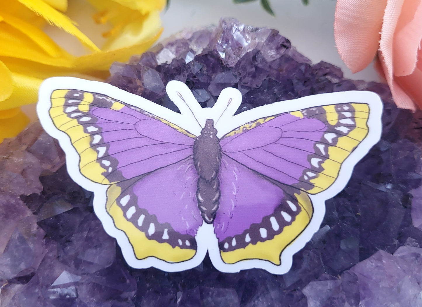 Pride Flag Butterfly Vinyl Stickers