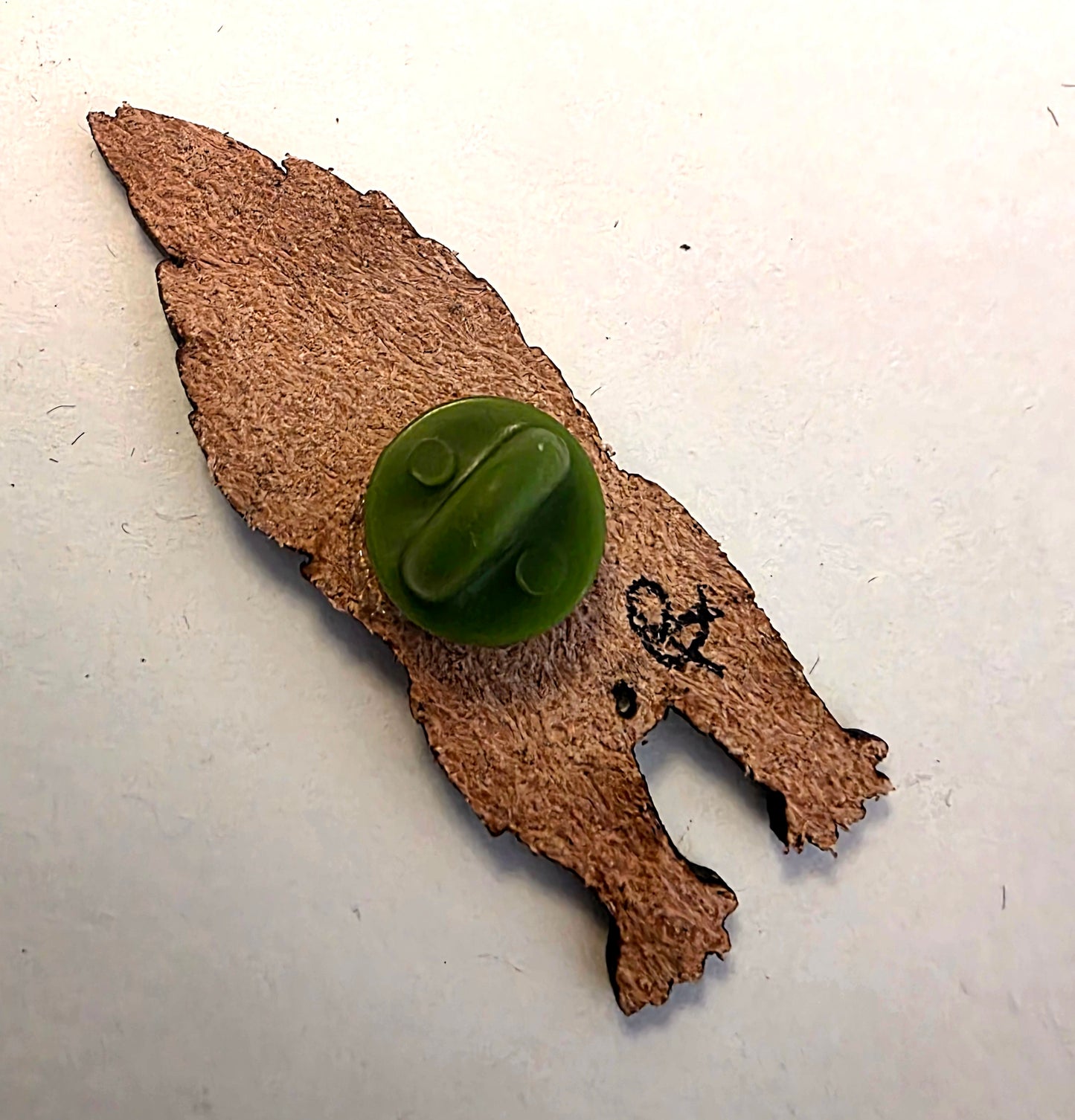 Baby Skunk Leather Nature Art Animal Pin