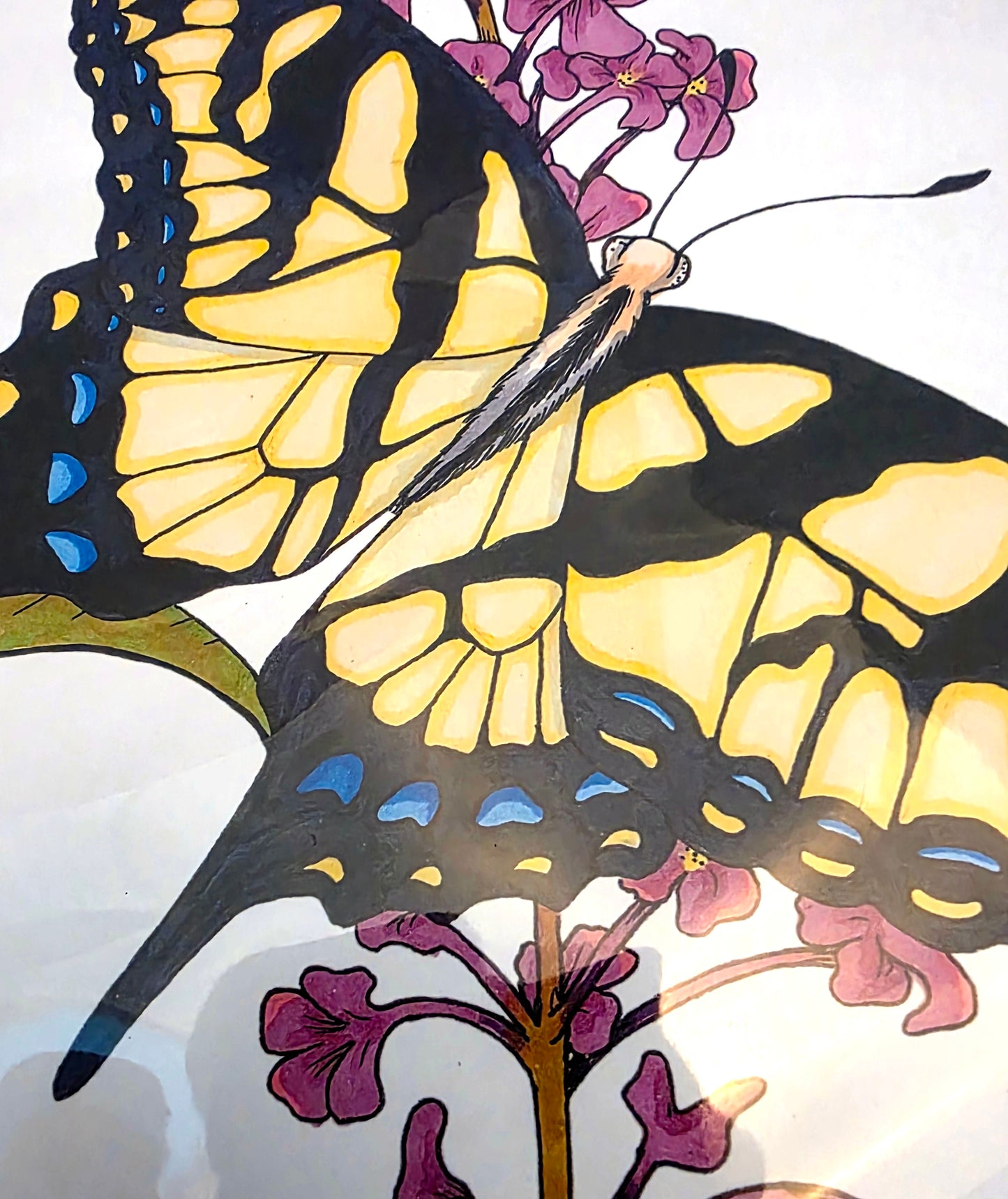 Yellow Swallowtail Butterfly Art Print