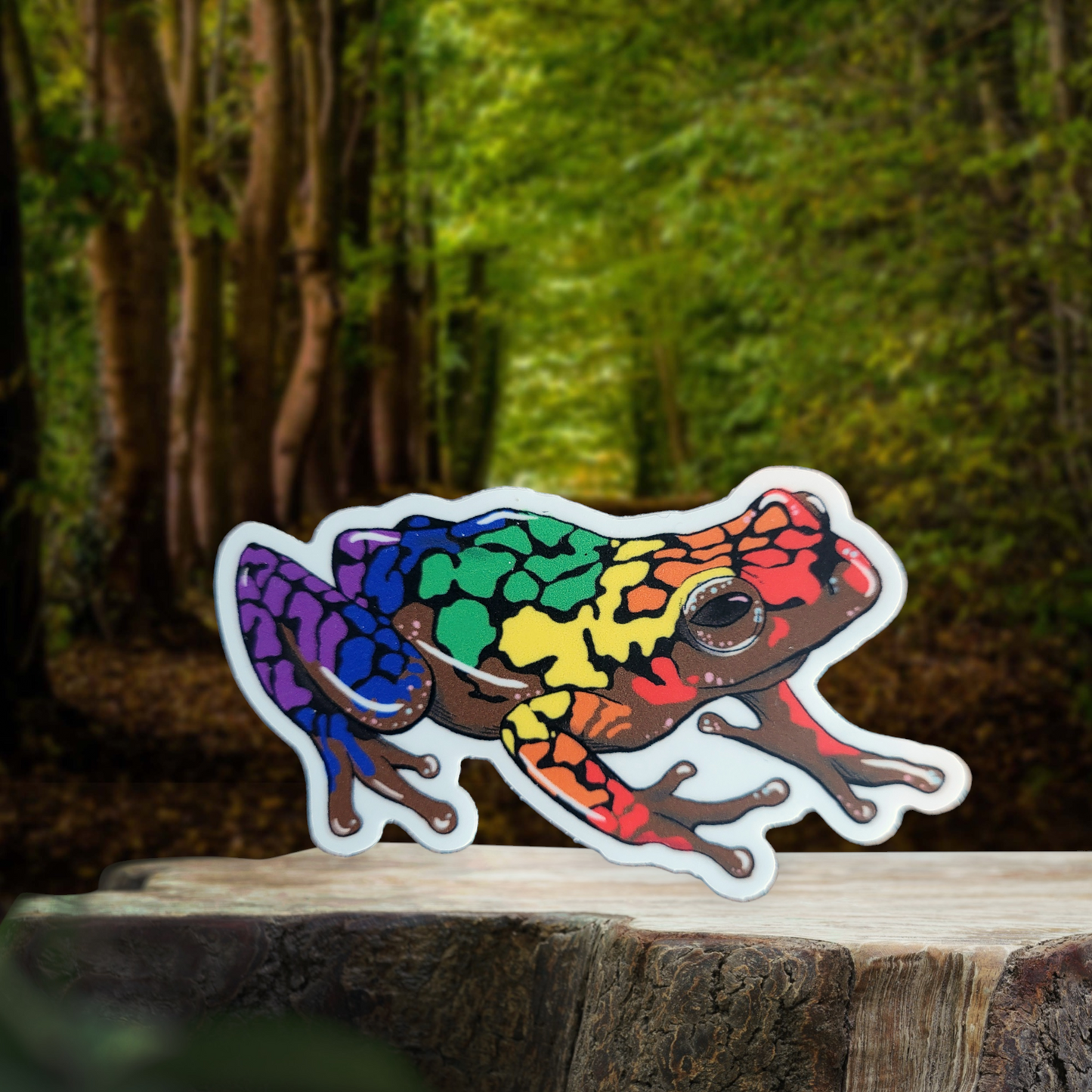 Pride Poison Dart Frog Stickers