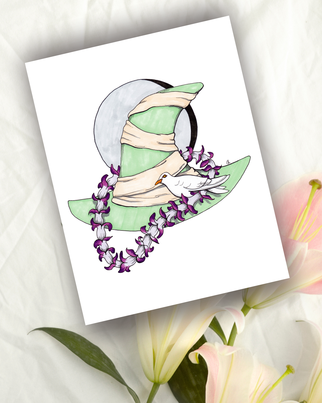 Father Damien Day Witch Hat Art Print