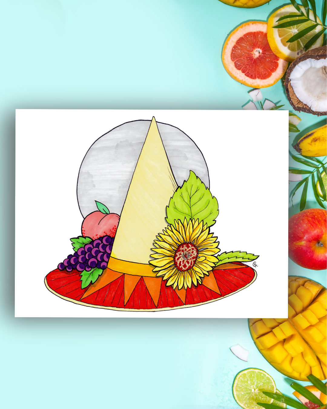 Midsummer Witch Hat Art Print