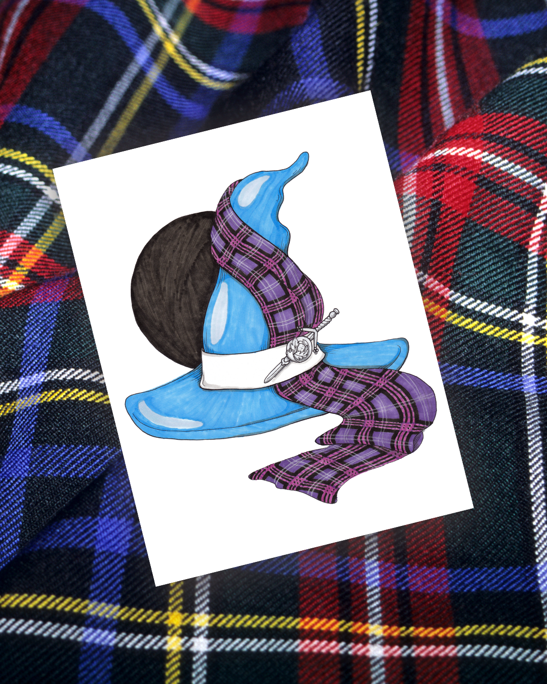 Scottish Heritage Day Witch Hat Art Print