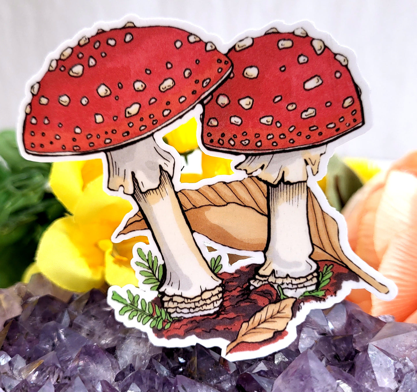 Fly Amanita Mushroom Vinyl Sticker