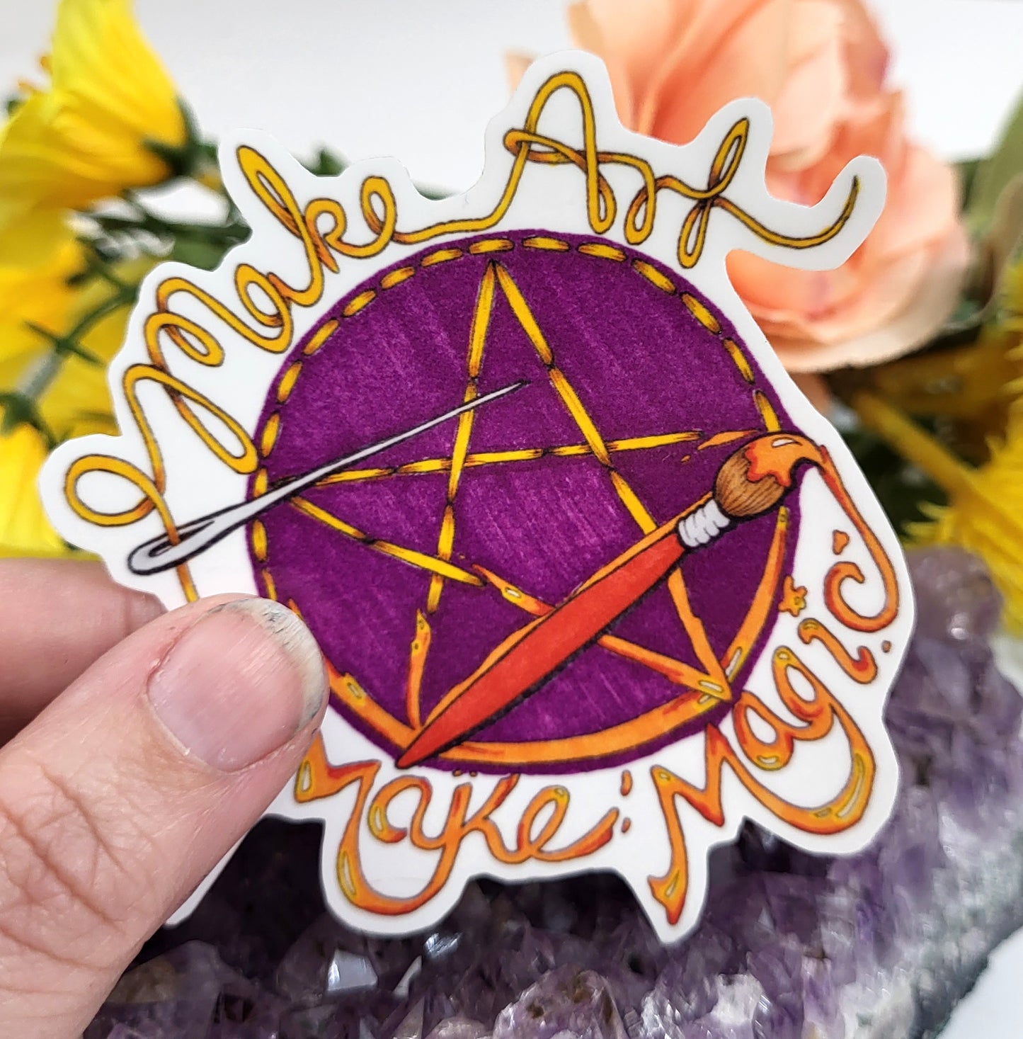 Make Art Make Magic Vinyl Sticker