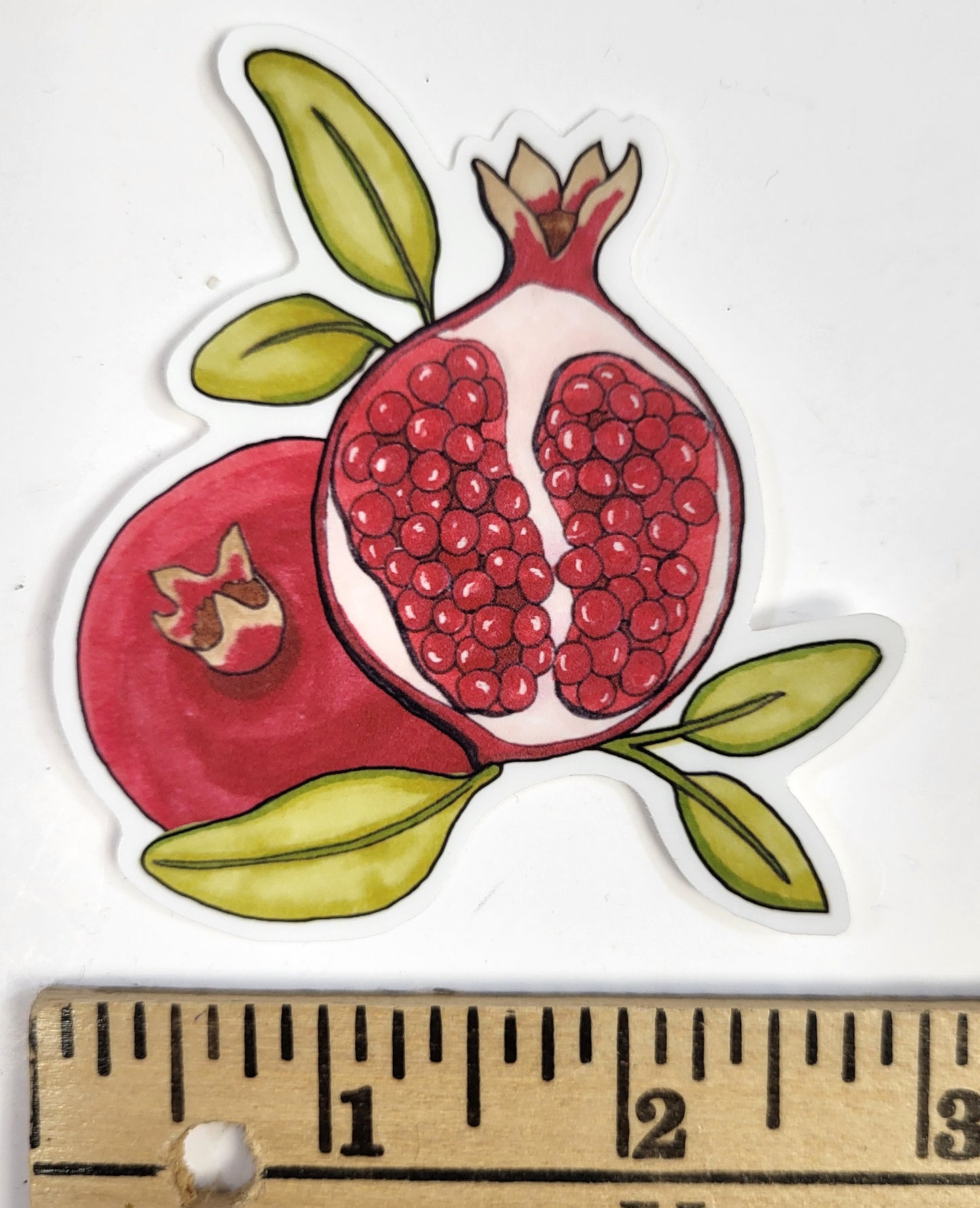 Pomegranate Fruit Vinyl Sticker