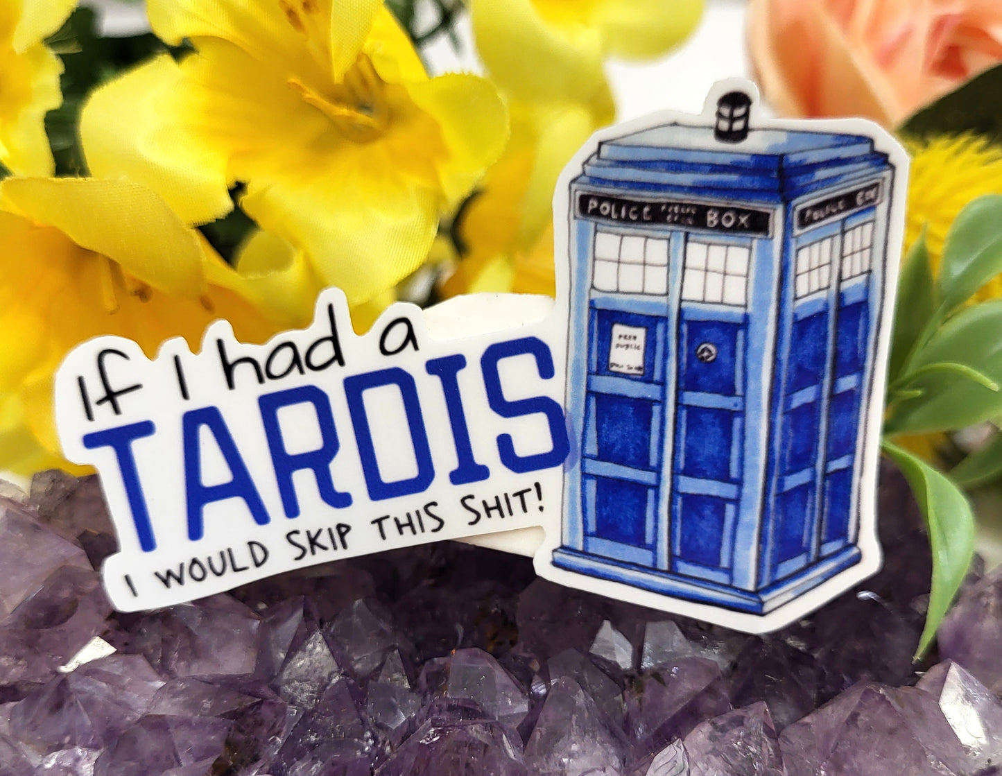 If I Had a TARDIS Vinyl Sticker