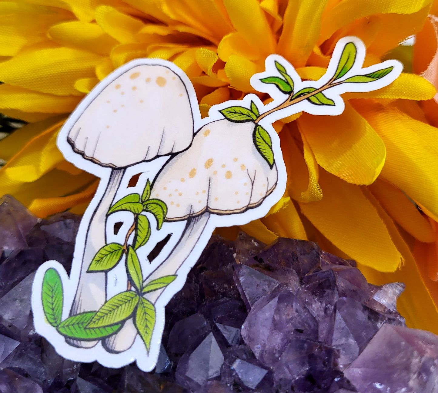 Yard Mushroom Vinyl Sticker