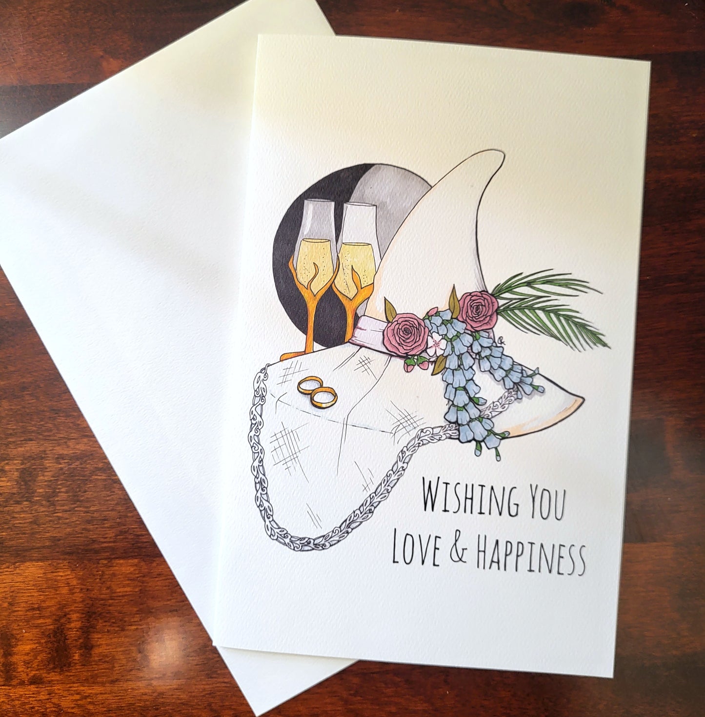 Wedding Witch Hat Card