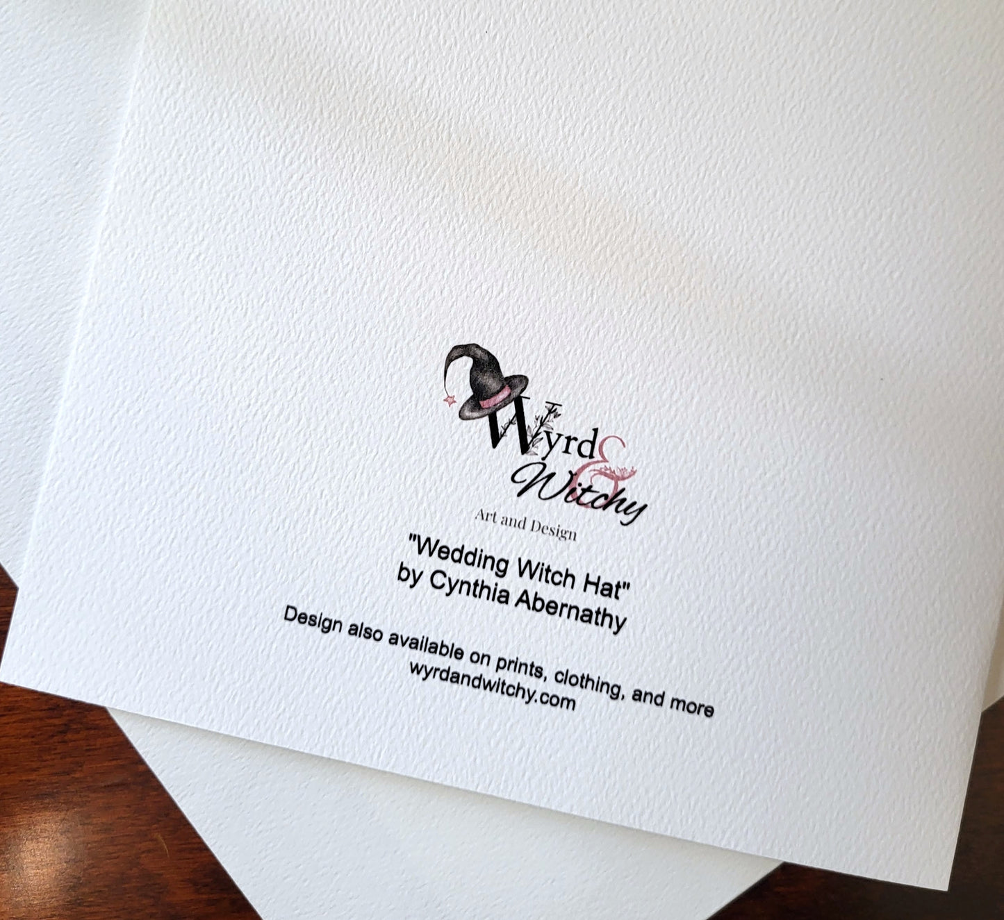 Wedding Witch Hat Card