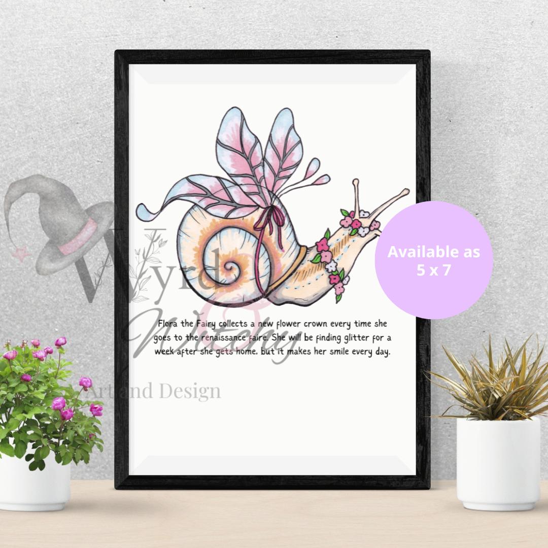 Snails Go to the Renaissance Fair Art Print