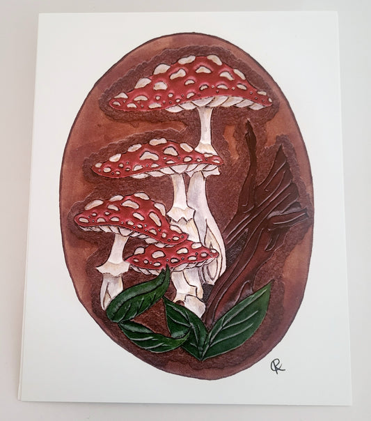 Mushroom Quartet Art Reproduction Print