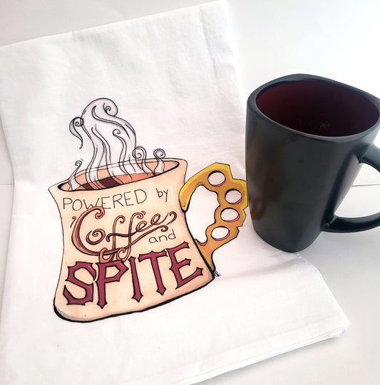 Coffee and Spite Tea Towel