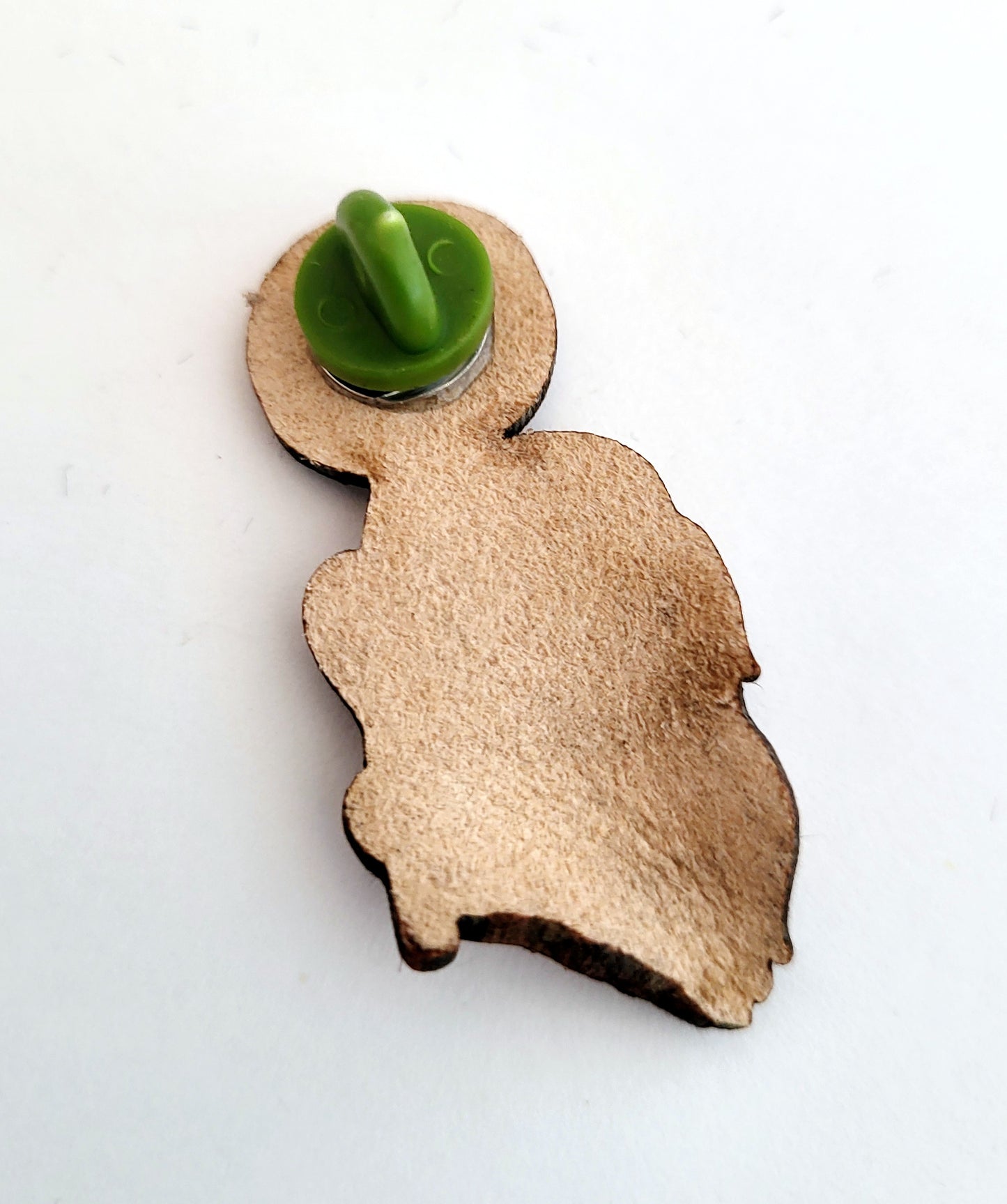 Anti AI Sloth Leather Nature Art Protest Pin