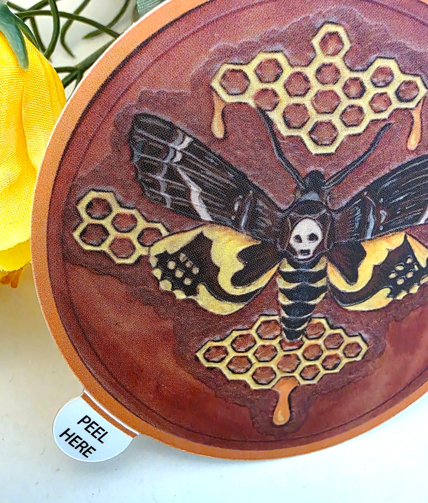 Mega Moth Round Sticker
