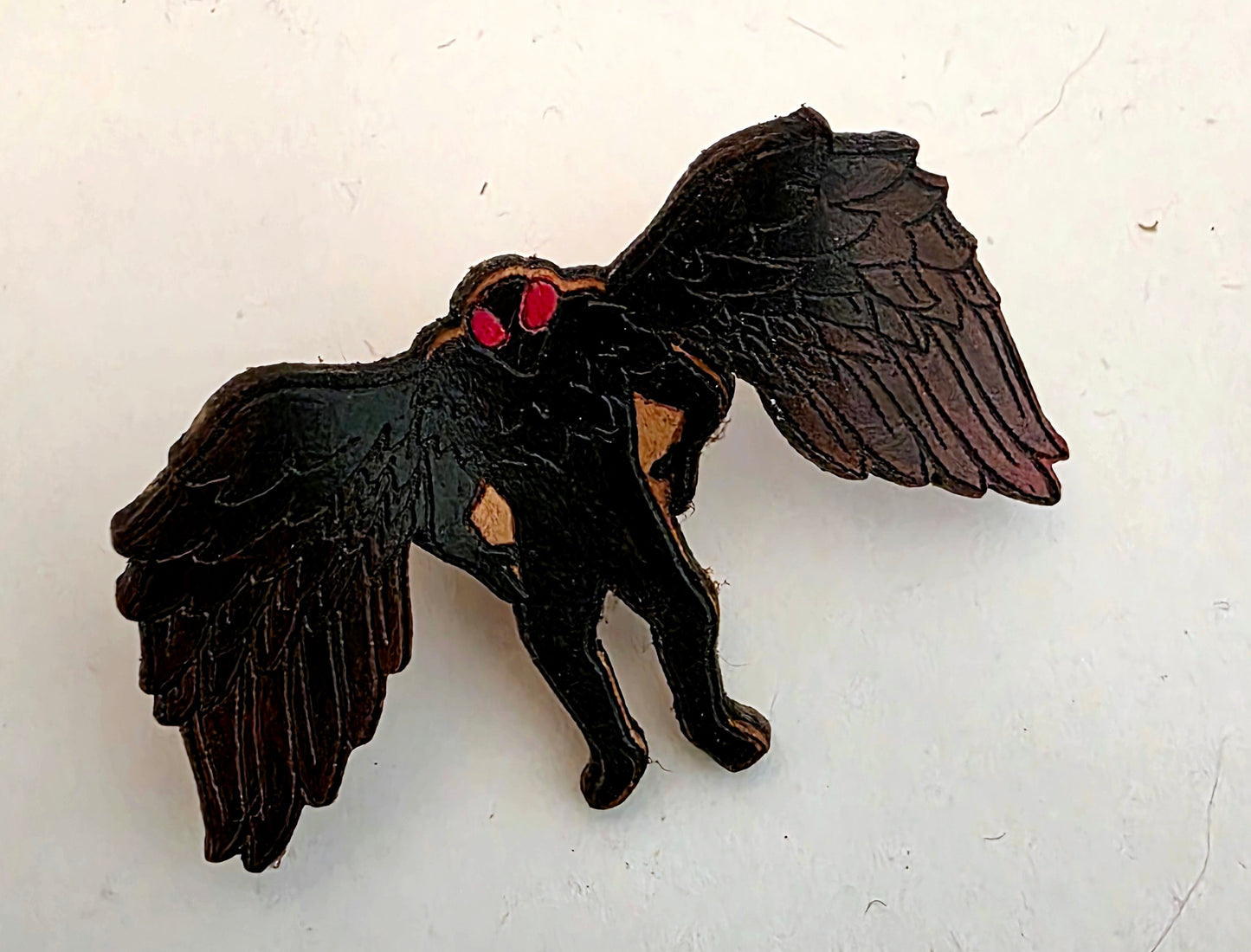 Mothman Cryptid Art Pin