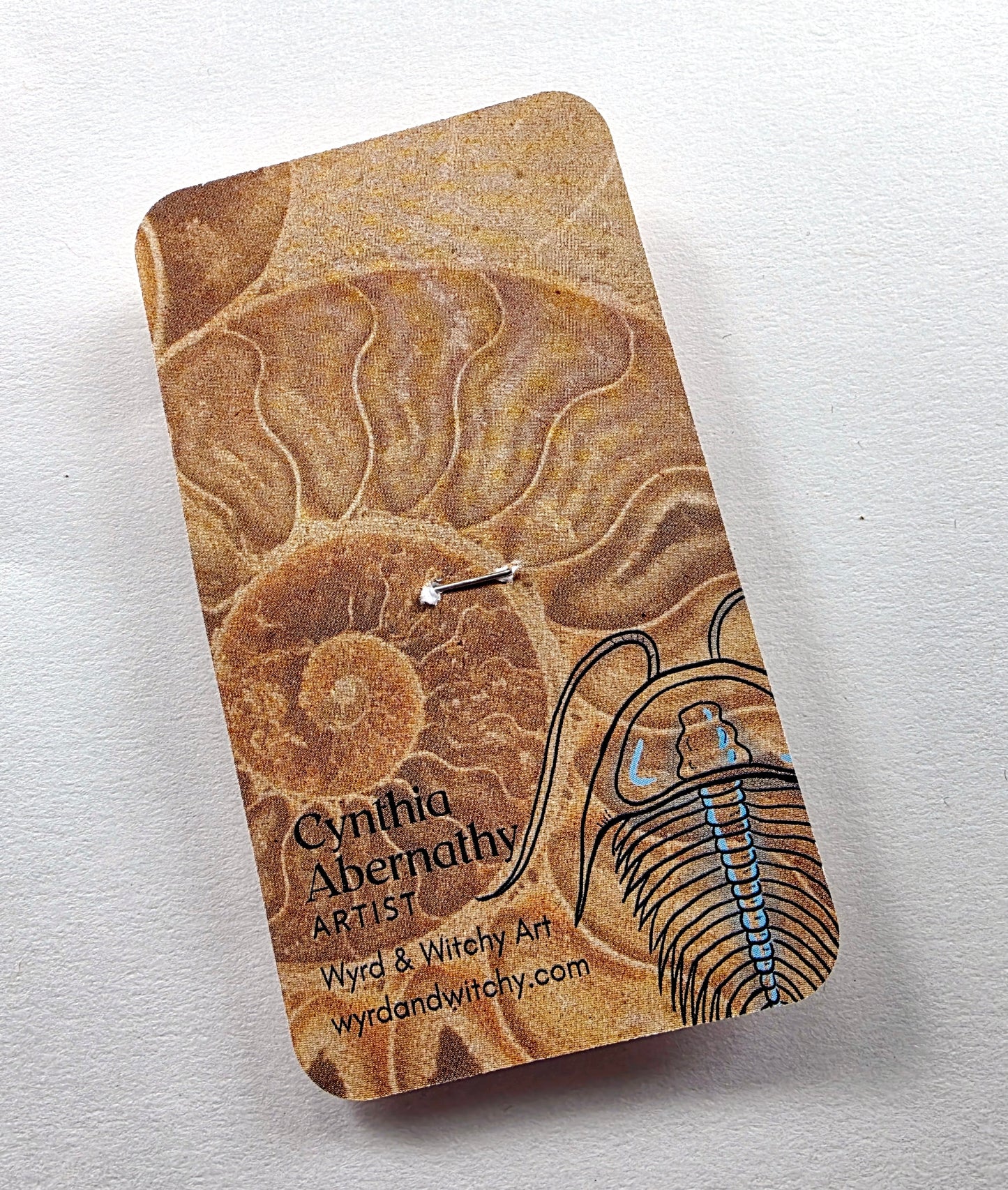 Velociraptor Feathered Dinosaur Leather Nature Art Animal Paleontology Pin