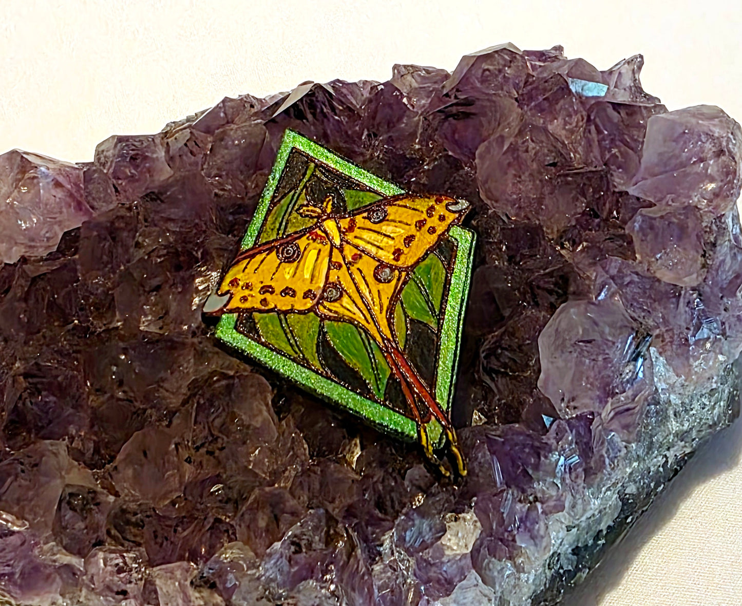 Comet Moth Leather Pin - August 2026 Limited Edition