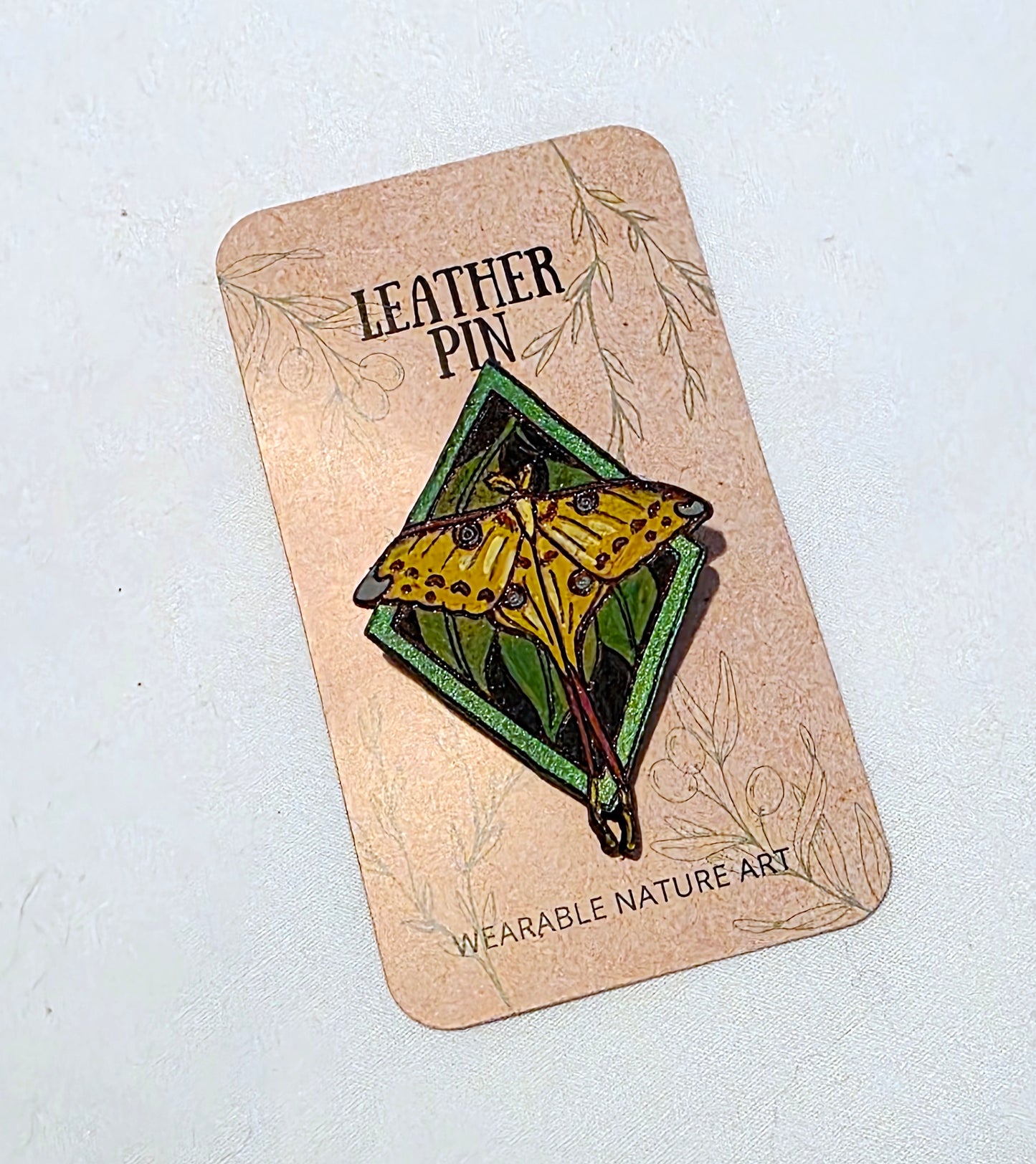 Comet Moth Leather Pin - August 2026 Limited Edition