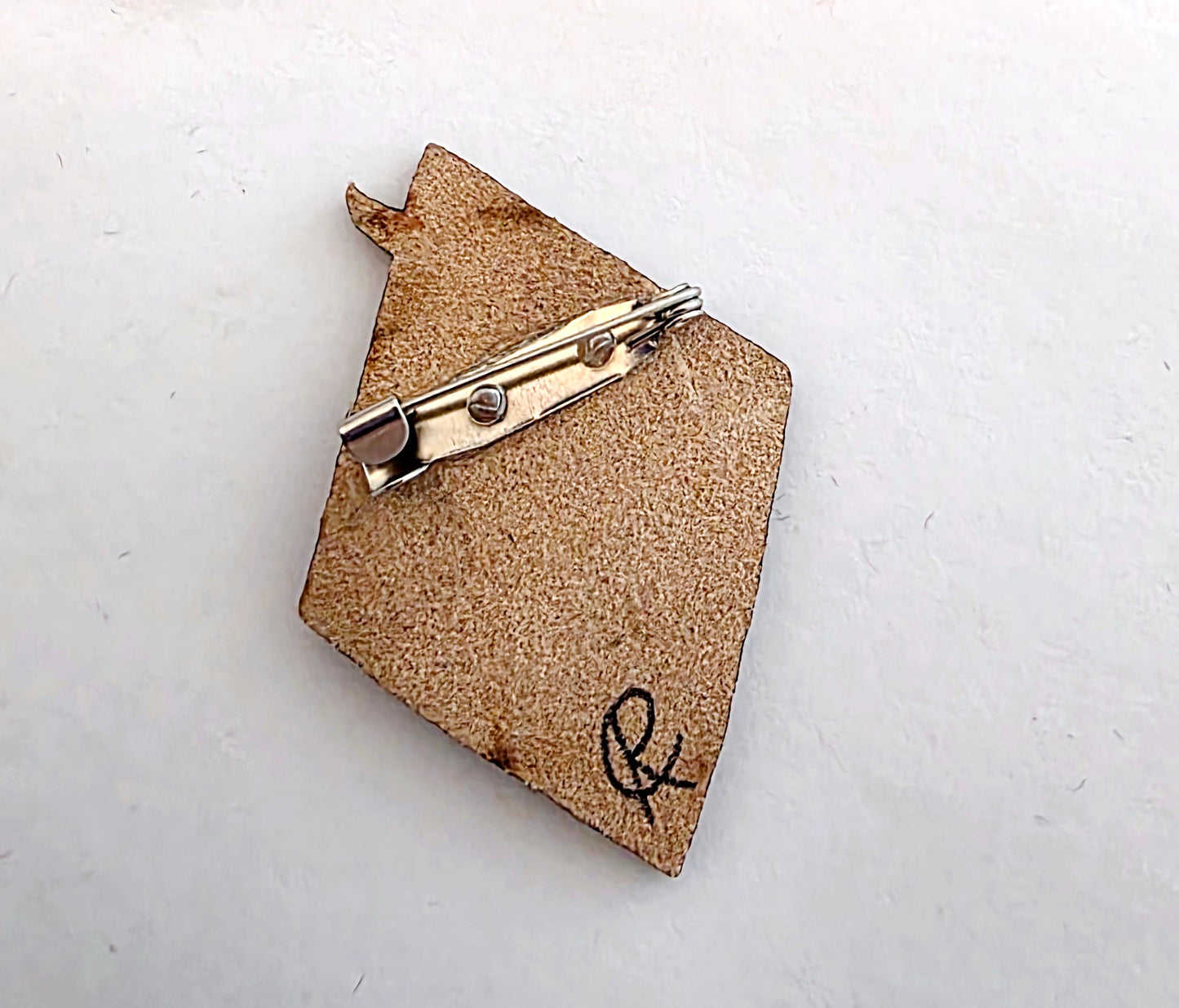 Snowdrops Leather Pin - January 2026 Limited Edition
