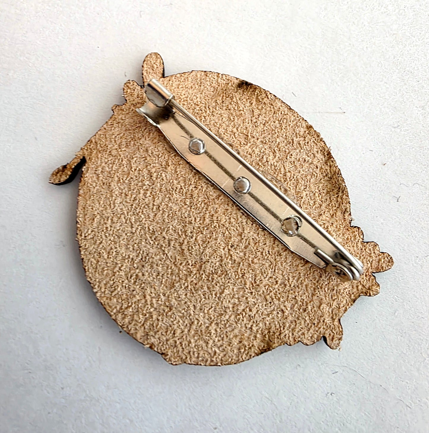 Christmas Moose Leather Pin - December 2025 Limited Edition