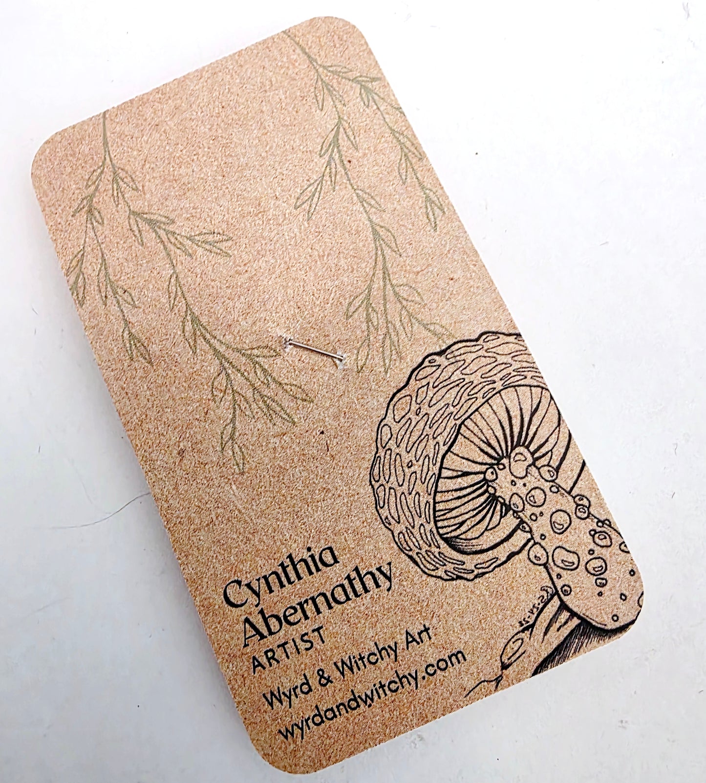 Coyote Leather Nature Art Animal Pin
