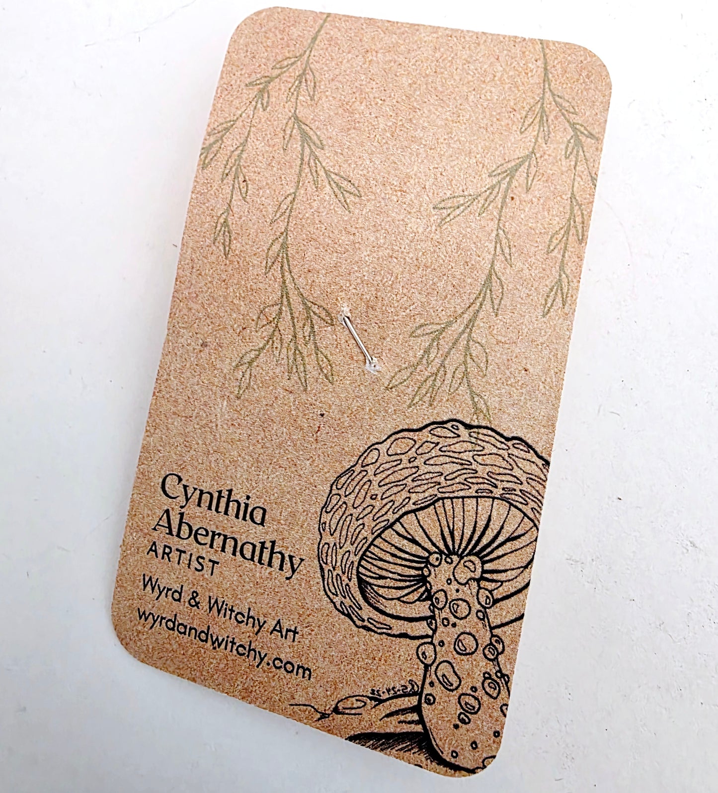 Axolotl Leather Nature Art Animal Pin