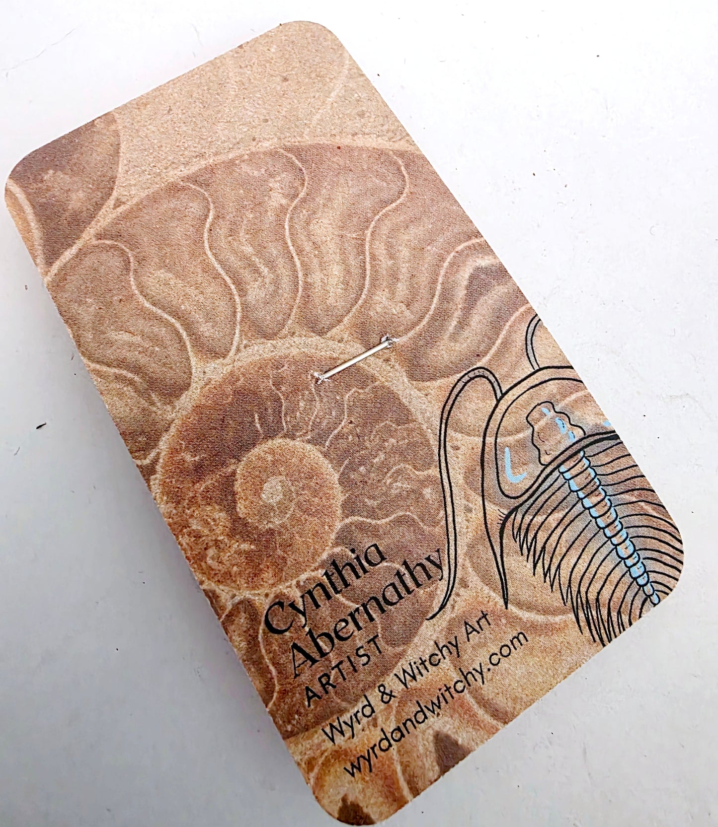 Stegosaurus Dinosaur Leather Nature Art Animal Paleontology Pin