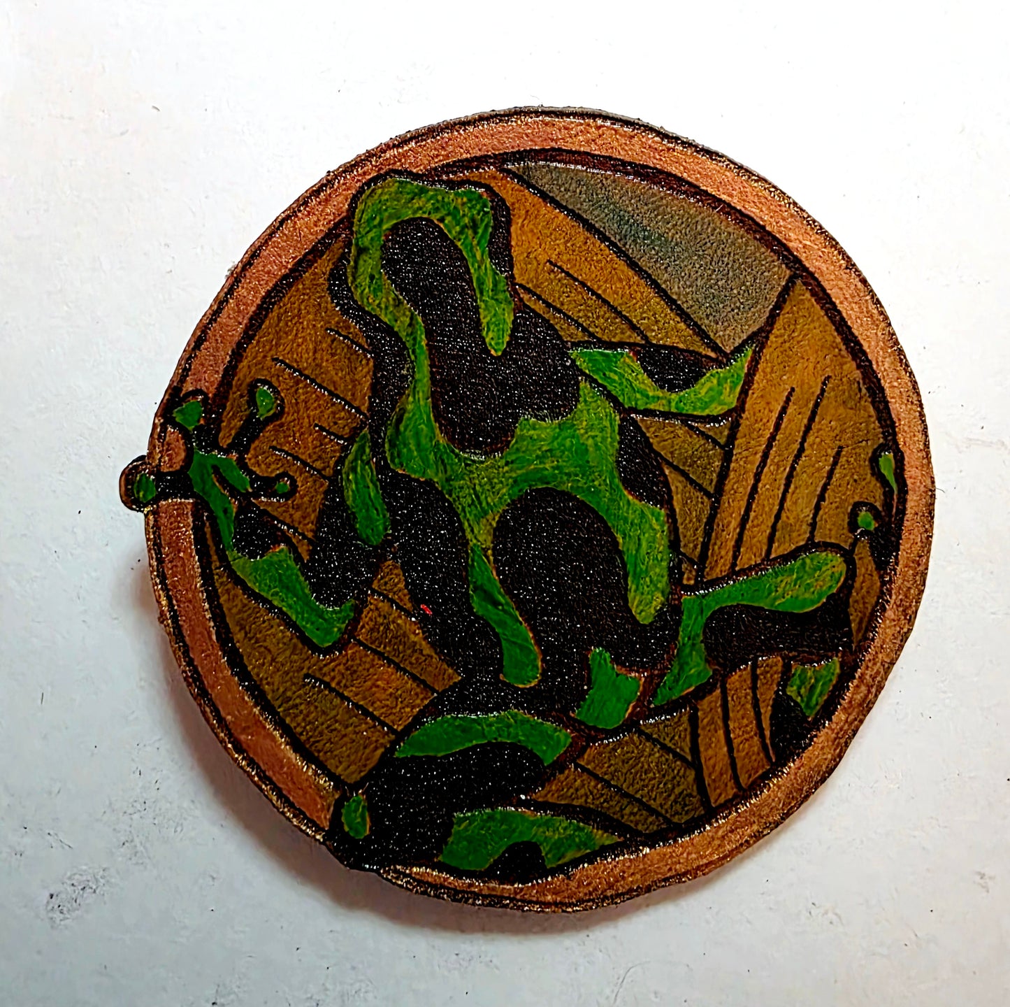 Poison Dart Frog Leather Pin - March 2026 Limited Edition