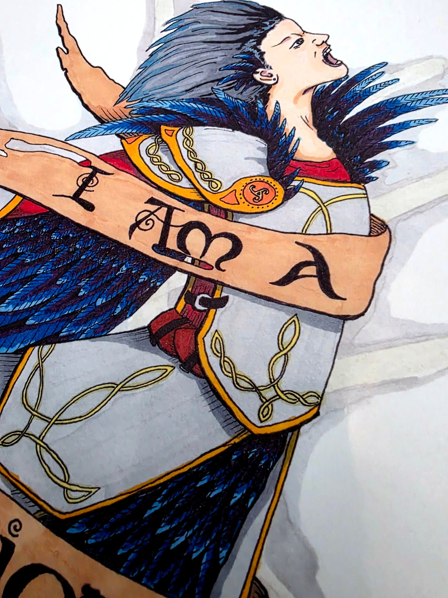 I Am A Warrior Morrigan Art Print