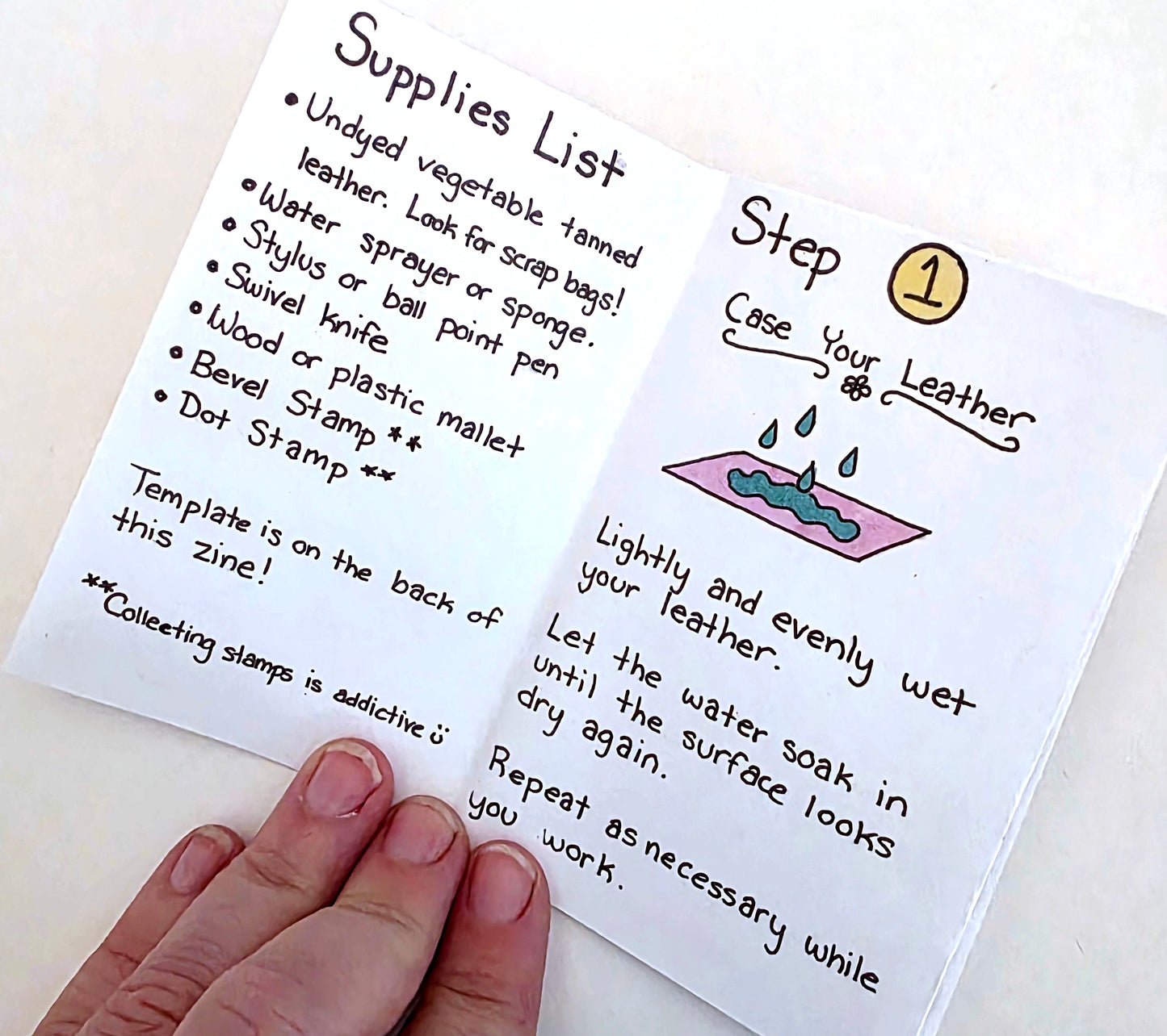 How To Tool Leather Mini Zine